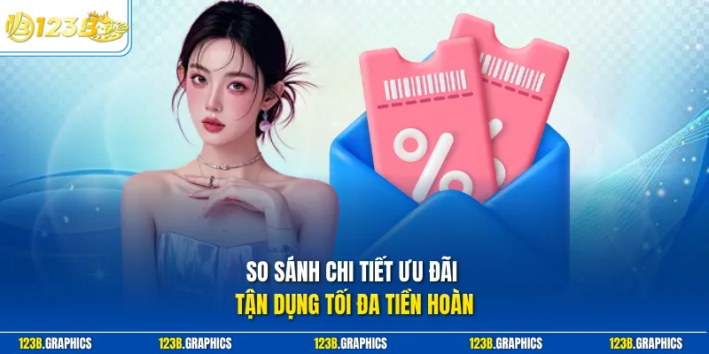So sánh chi tiết ưu đãi tận dụng tối đa tiền hoàn